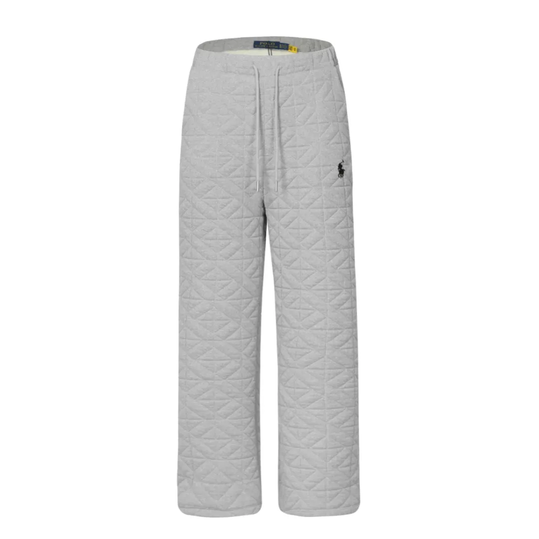 P240 White background picture [Popular item] Style number: 24384# Color: off-white/hemp gray Size: S to Adjustable elasticated trouser cords at the ankles ✅ - RL Ralph Lauren's hottest style this year. Easy to wear down cotton pants with eyes closed. Classic war horse embroidery LOGO. The texture is full and high-end. A version that you will fall in love with at first sight. Can control any leg shape. Two strings of trouser legs have drawstrings. Can be wide-legged or corseted. Soft and fluffy, level 10 wind-resistant, life-saving pants.